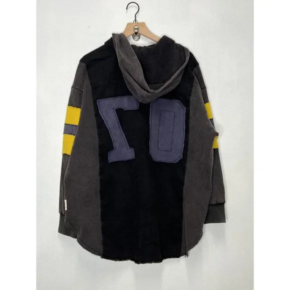 Free People Black and Yellow Rugby Shirt - Picture 3 of 5